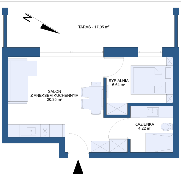 nowy apartament przy plaży Rowy, Poddąbie